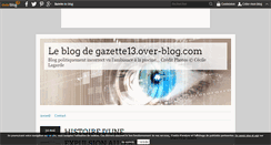 Desktop Screenshot of gazette13.over-blog.com