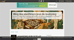Desktop Screenshot of mahjonggratuit.over-blog.com