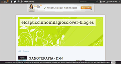 Desktop Screenshot of elcapuccinnomilagroso.over-blog.es