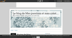 Desktop Screenshot of passions.et.creations.over-blog.com