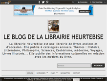 Tablet Screenshot of librairieheurtebise.over-blog.com