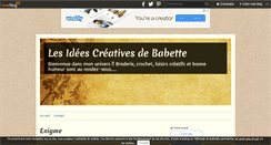 Desktop Screenshot of lesideescreativesdebabette.over-blog.com