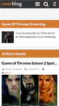 Mobile Screenshot of gamesofthrones.over-blog.com