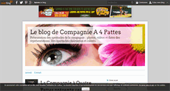 Desktop Screenshot of compagniea4pattes.over-blog.com