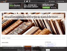 Tablet Screenshot of muslimspeakoutforpeaceanddemocracy.over-blog.com