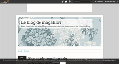 Desktop Screenshot of magalilou.over-blog.fr