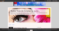 Desktop Screenshot of notre.voix.de.cristal-suite.over-blog.com