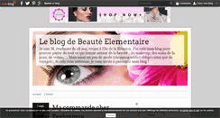 Desktop Screenshot of beauteelementaire.over-blog.fr