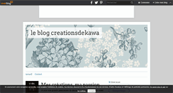Desktop Screenshot of creationsdekawa.over-blog.com