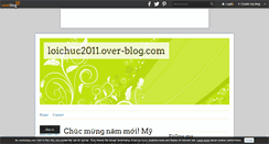 Desktop Screenshot of loichuc2011.over-blog.com