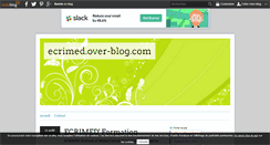 Desktop Screenshot of ecrimed.over-blog.com