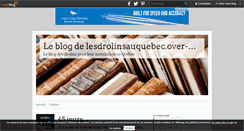 Desktop Screenshot of lesdrolinsauquebec.over-blog.com