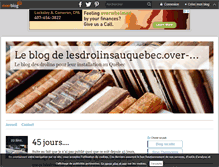 Tablet Screenshot of lesdrolinsauquebec.over-blog.com