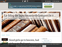 Tablet Screenshot of lapuissancedelampoule.over-blog.com