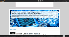 Desktop Screenshot of obdexponlineshop.over-blog.com