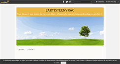 Desktop Screenshot of lartisteenvrac.over-blog.com