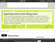 Tablet Screenshot of lepetitjuriste.over-blog.com