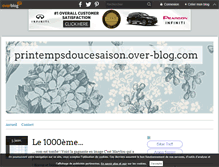 Tablet Screenshot of printempsdoucesaison.over-blog.com