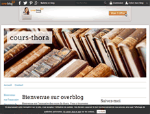 Tablet Screenshot of cours-thora.over-blog.com