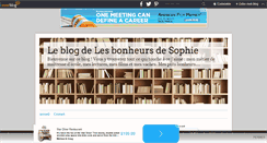 Desktop Screenshot of lesbonheursdesophie.over-blog.fr