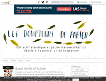 Tablet Screenshot of lesdompteursdepapier.over-blog.fr