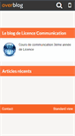 Mobile Screenshot of licence.communication.over-blog.com