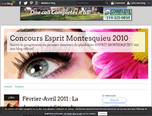 Tablet Screenshot of concours.espritmontesquieu.over-blog.com