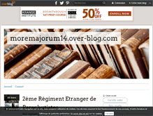 Tablet Screenshot of moremajorum14.over-blog.com