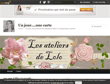 Tablet Screenshot of lesateliersdelolo.over-blog.com