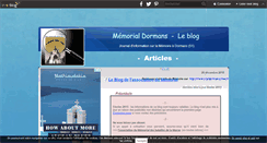 Desktop Screenshot of memorialdormans.over-blog.com