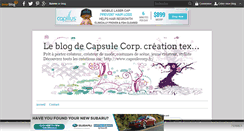 Desktop Screenshot of capsulecorp-creation.over-blog.com