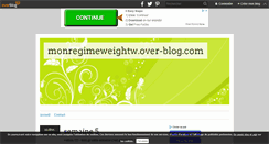 Desktop Screenshot of monregimeweightw.over-blog.com