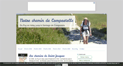 Desktop Screenshot of notrechemindecompostelle.over-blog.com