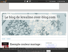 Tablet Screenshot of krealine.over-blog.com