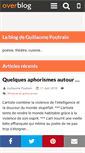 Mobile Screenshot of guillaumepoutrain.over-blog.com