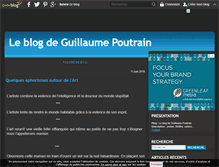 Tablet Screenshot of guillaumepoutrain.over-blog.com