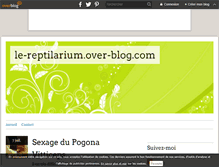 Tablet Screenshot of le-reptilarium.over-blog.com