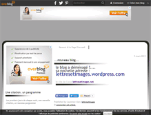 Tablet Screenshot of lettresetimages.over-blog.com
