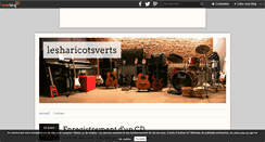 Desktop Screenshot of lesharicotsverts.over-blog.fr