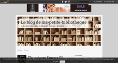 Desktop Screenshot of ma-petite-bibliotheque.over-blog.com