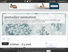 Tablet Screenshot of pontailler-animation.over-blog.com