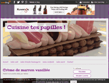 Tablet Screenshot of cuisine-tes-papilles.over-blog.fr