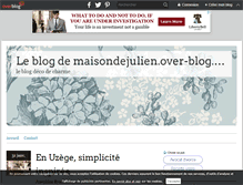 Tablet Screenshot of maisondejulien.over-blog.com