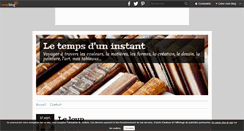 Desktop Screenshot of letemps-d-uninstant.over-blog.com