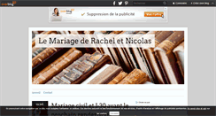 Desktop Screenshot of mariageracheletnicolas.over-blog.com
