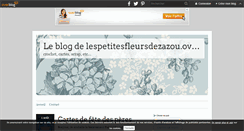 Desktop Screenshot of lespetitesfleursdezazou.over-blog.com