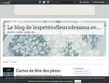 Tablet Screenshot of lespetitesfleursdezazou.over-blog.com