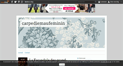 Desktop Screenshot of carpediemaufeminin.over-blog.com