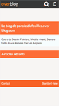 Mobile Screenshot of parolesdefeuilles.over-blog.com