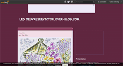Desktop Screenshot of lesoeuvresdevictor.over-blog.com